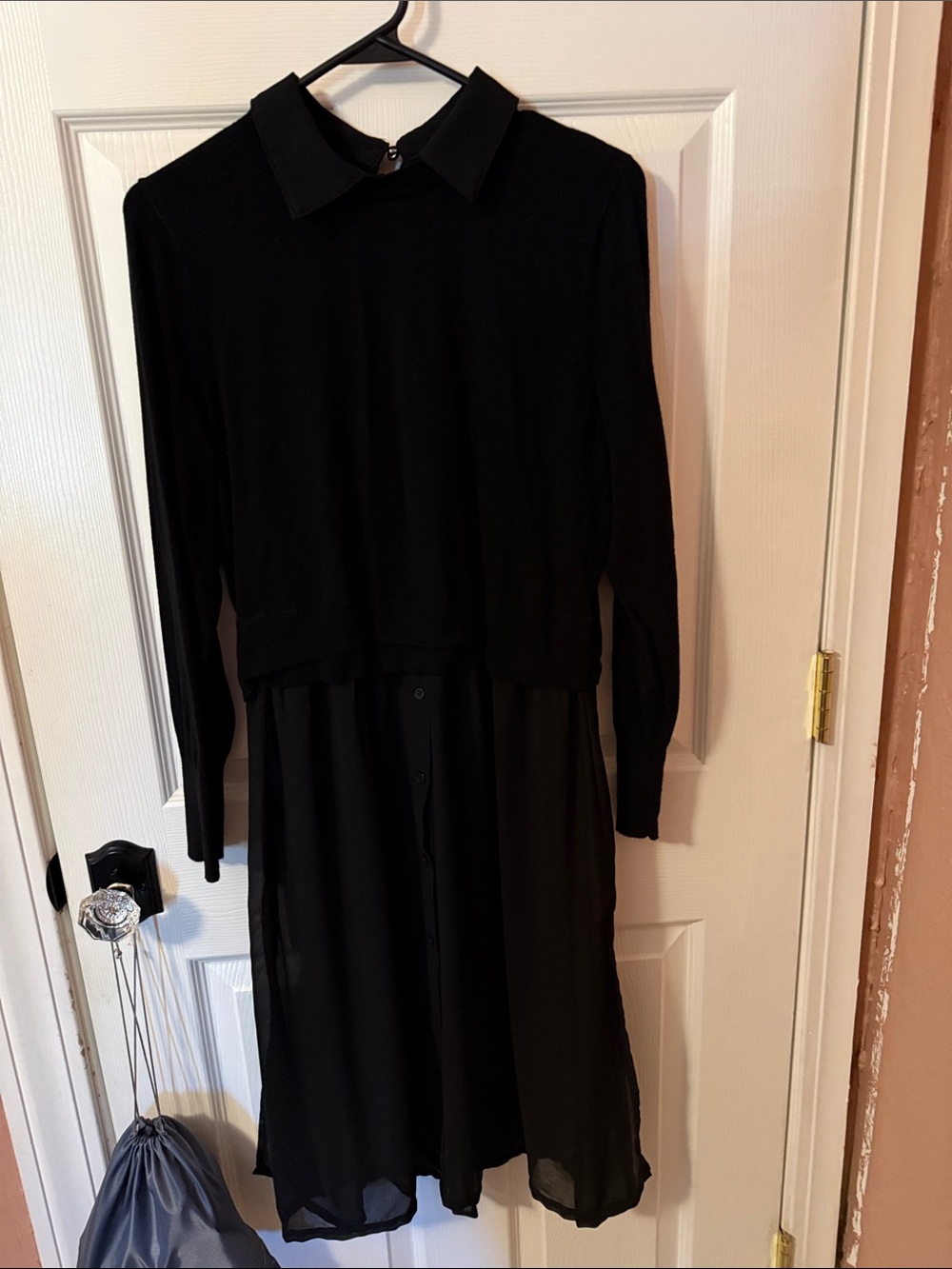 torrid Black Layered Collared Maxi Dress